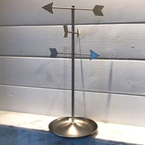 Umbra Erika Kovesdi Pewter Arrows Jewelry Tree EUC